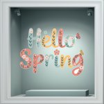 Αυτοκόλλητο βιτρίνας - Άνοιξη - Λουλούδια 68